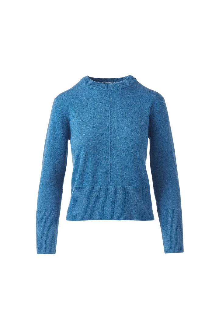 Kinross Cashmere Exposed Seam Crew available at Barbara Katz