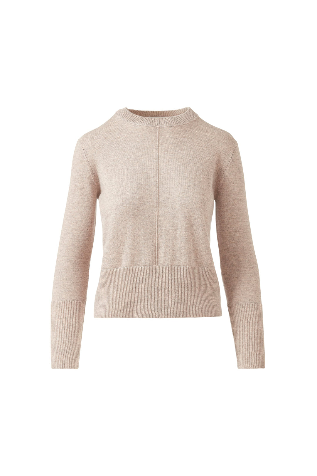 Kinross Cashmere Exposed Seam Crew available at Barbara Katz