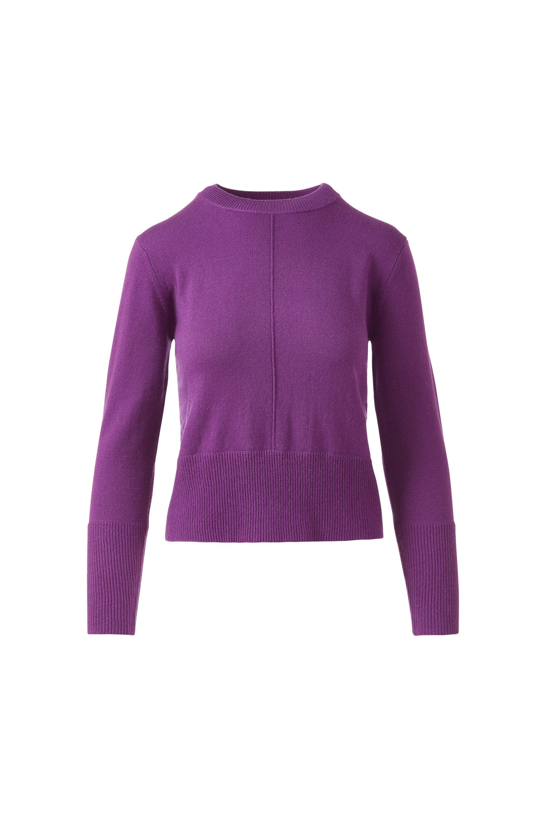 Kinross Cashmere Exposed Seam Crew available at Barbara Katz