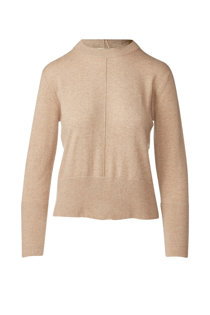 Kinross Cashmere Exposed Seam Crew available at Barbara Katz