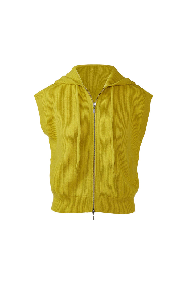 Kinross Sleeveless Rib Zip Hoodie available at Barbara Katz