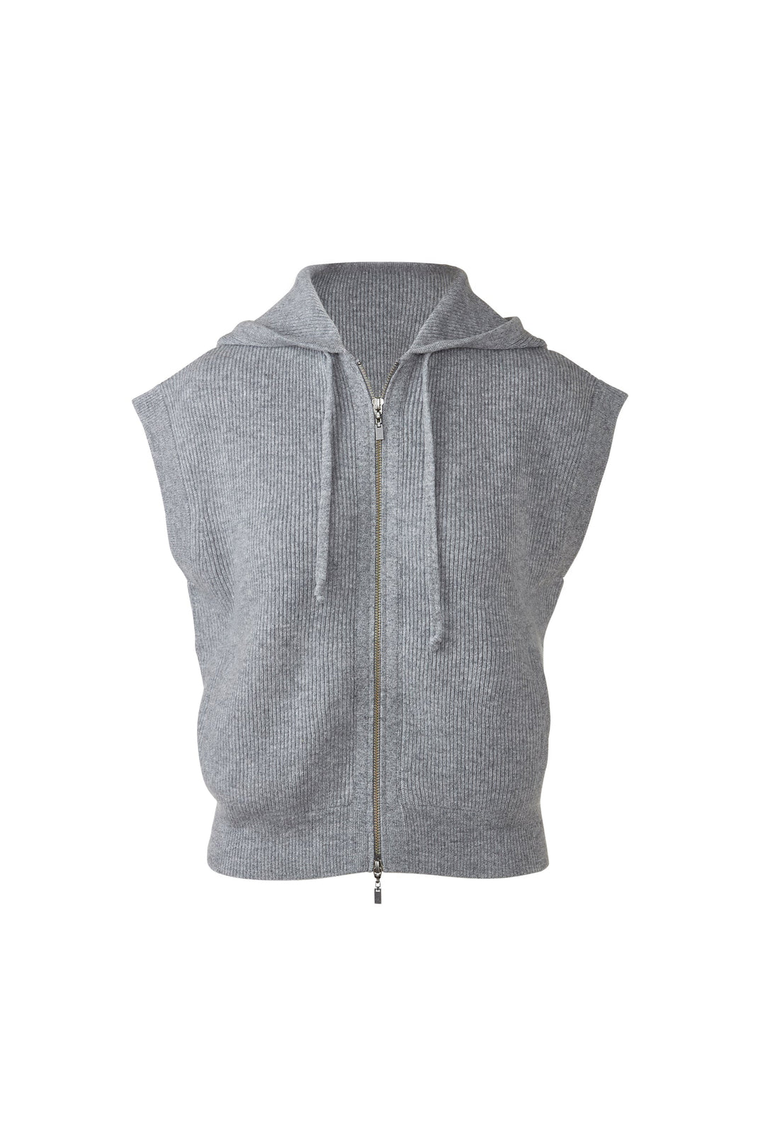 Kinross Sleeveless Rib Zip Hoodie available at Barbara Katz