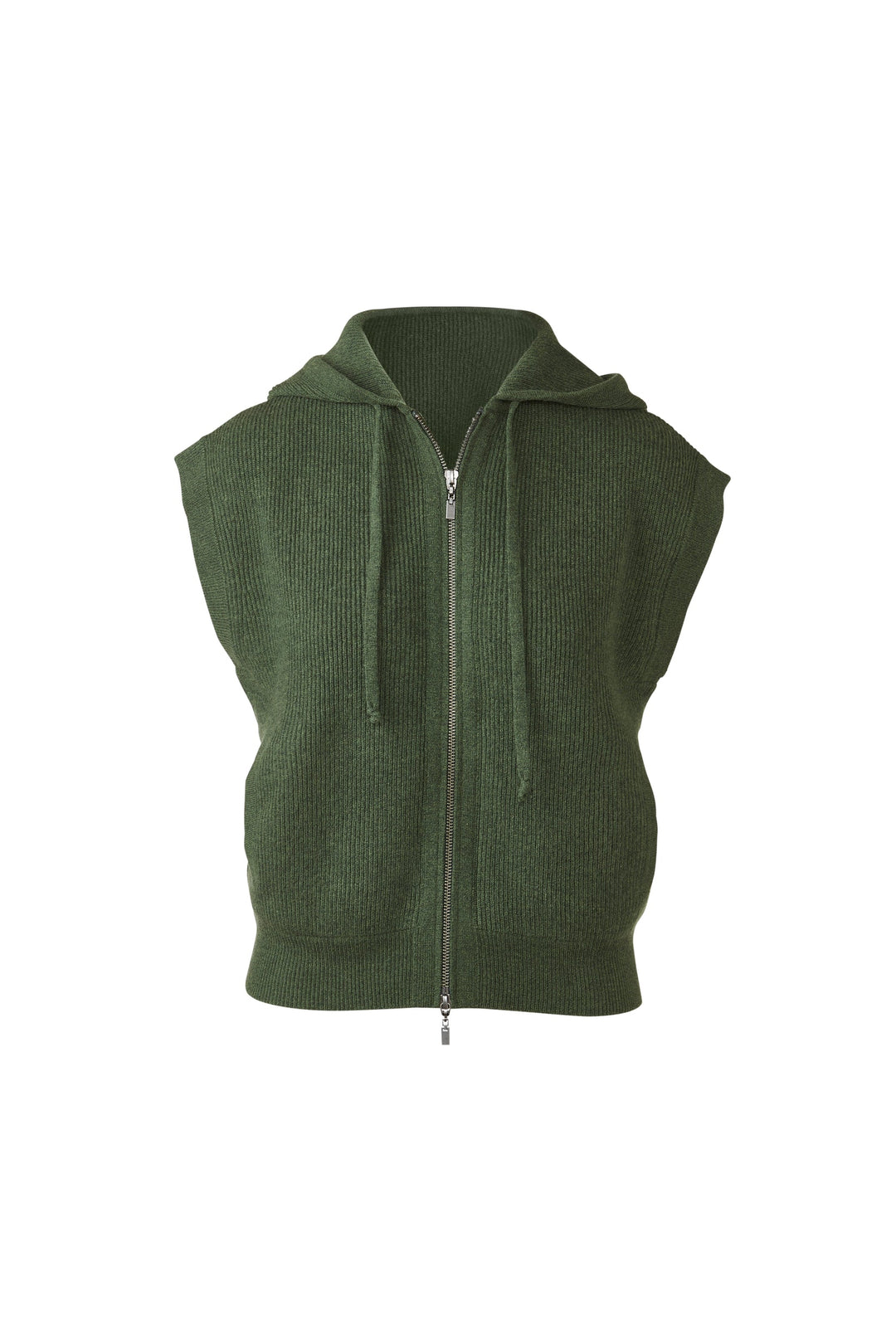 Kinross Sleeveless Rib Zip Hoodie available at Barbara Katz