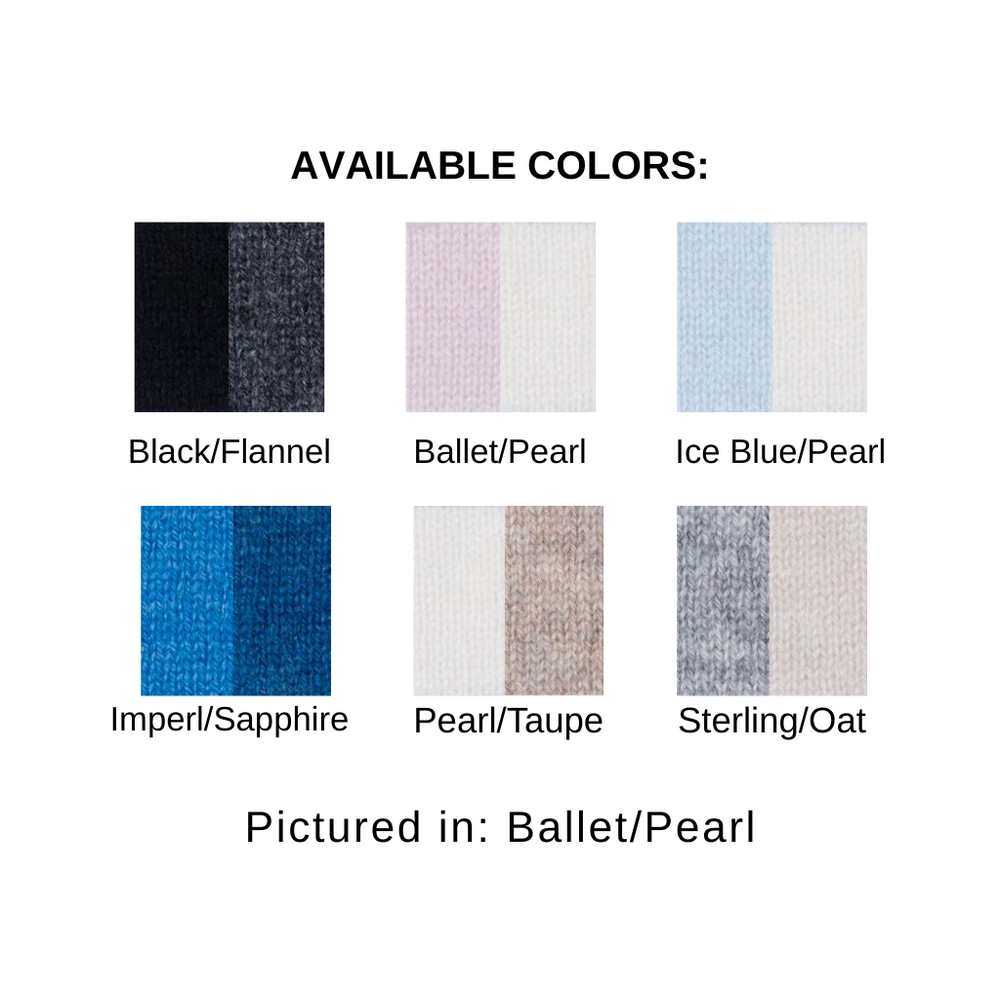 Kinross Plaited Rib Trim Crew available at Barbara Katz