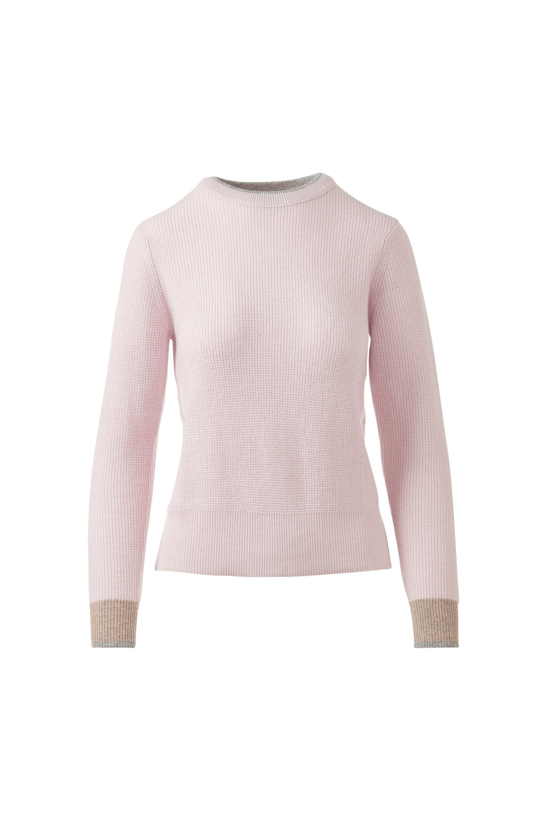 Kinross Cashmere Thermal Tipped Crew available at Barbara Katz