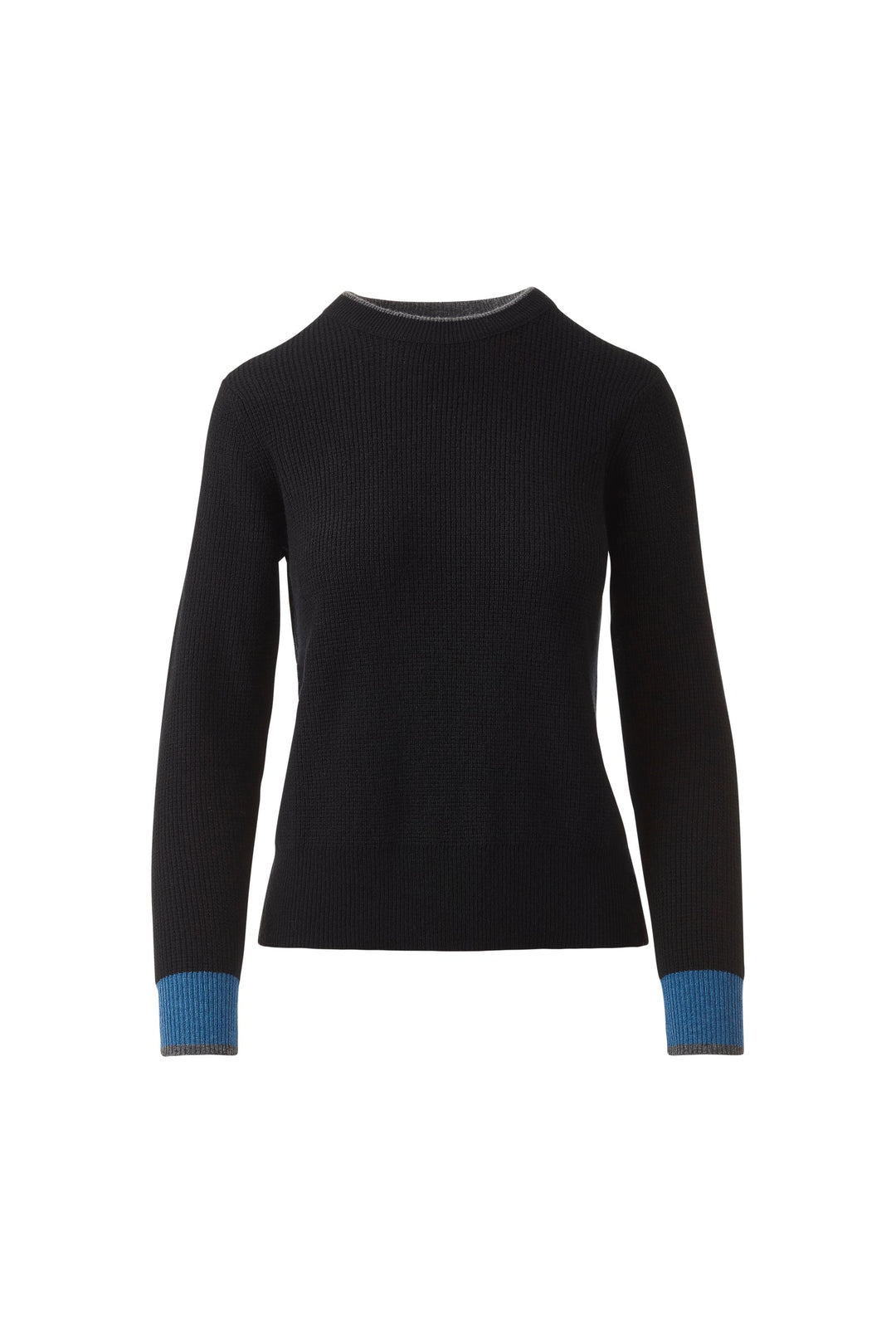 Kinross Cashmere Thermal Tipped Crew available at Barbara Katz