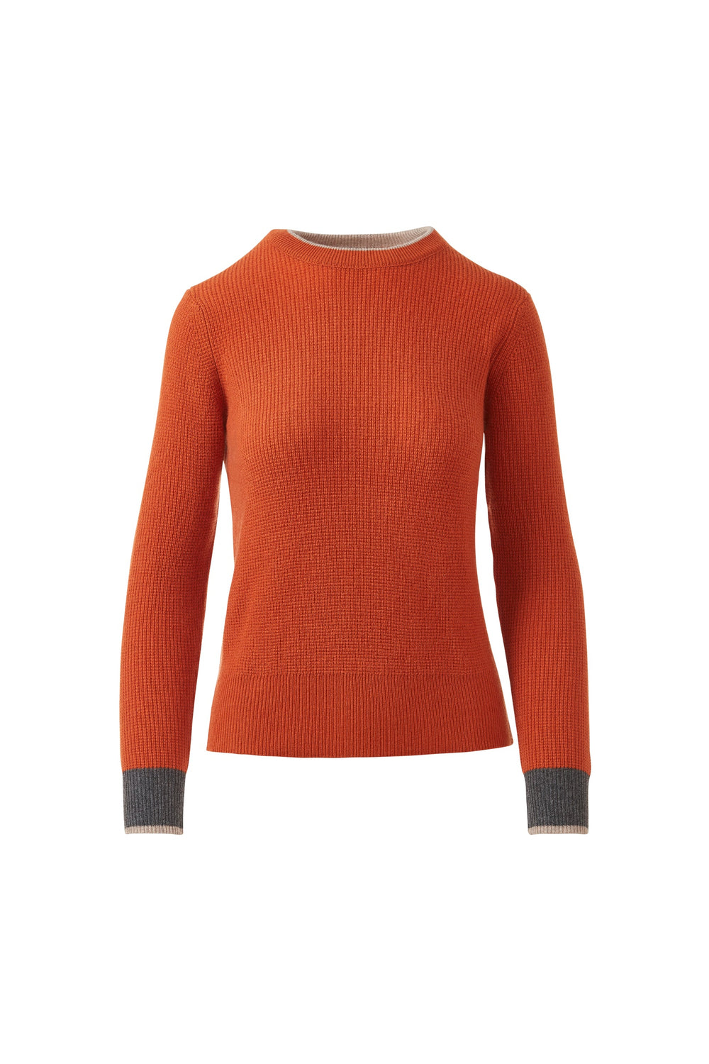 Kinross Cashmere Thermal Tipped Crew available at Barbara Katz