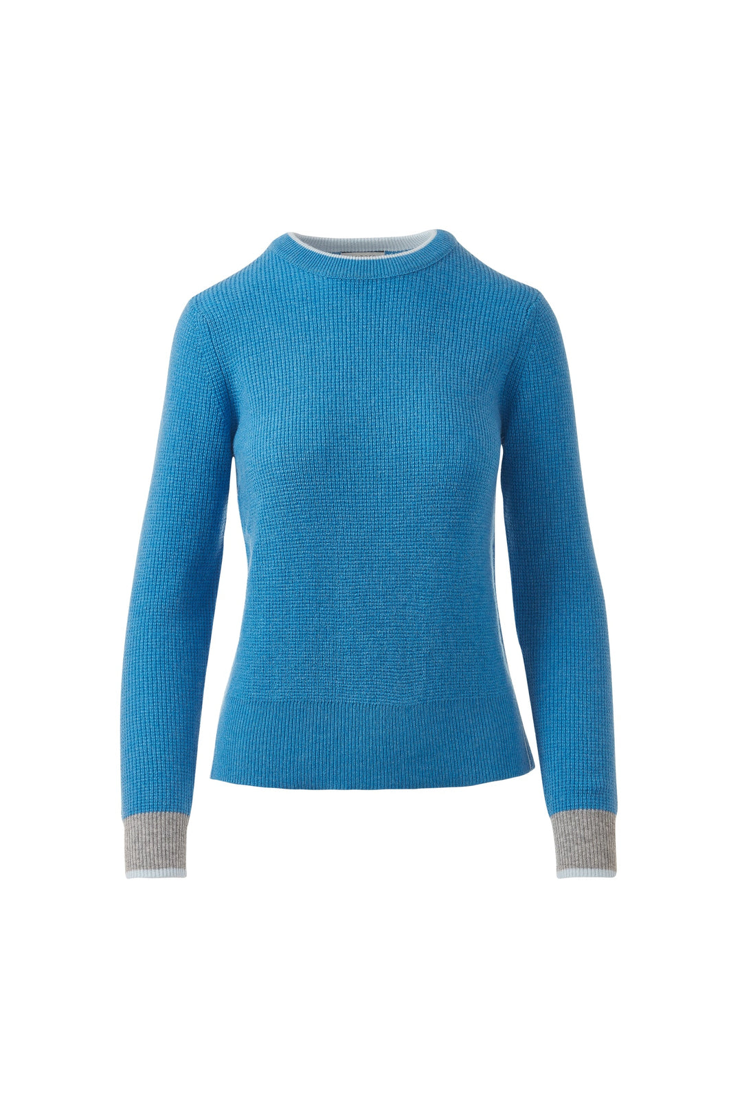 Kinross Cashmere Thermal Tipped Crew available at Barbara Katz