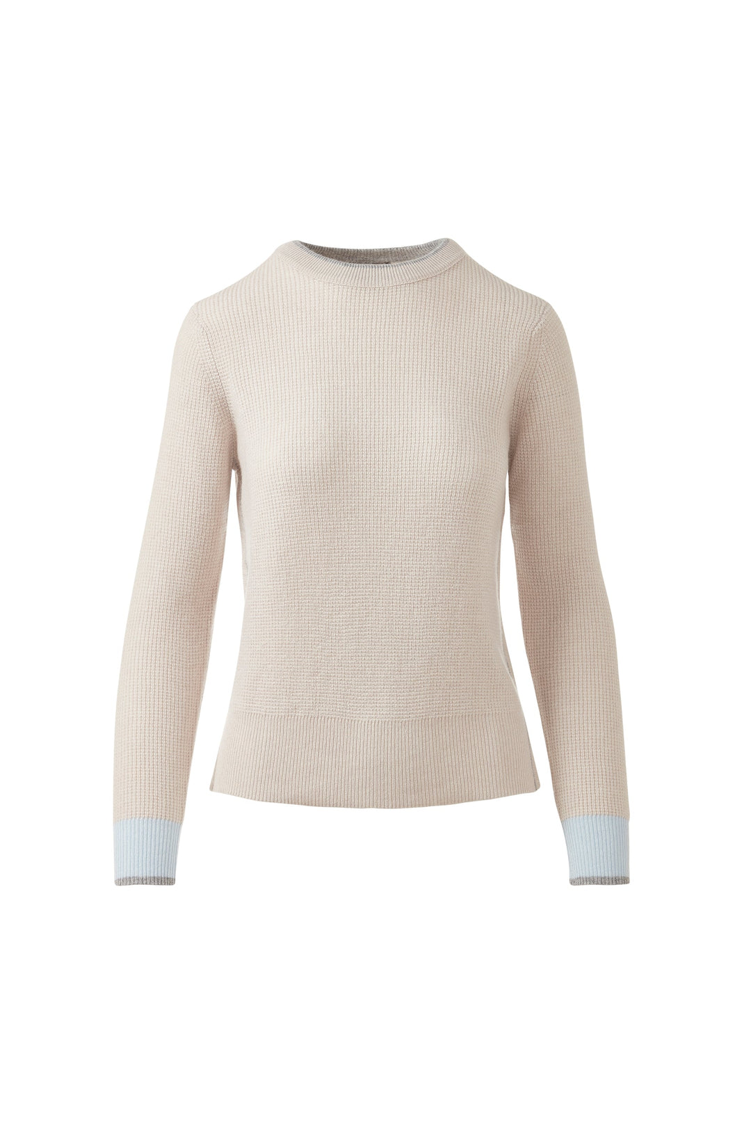 Kinross Cashmere Thermal Tipped Crew available at Barbara Katz