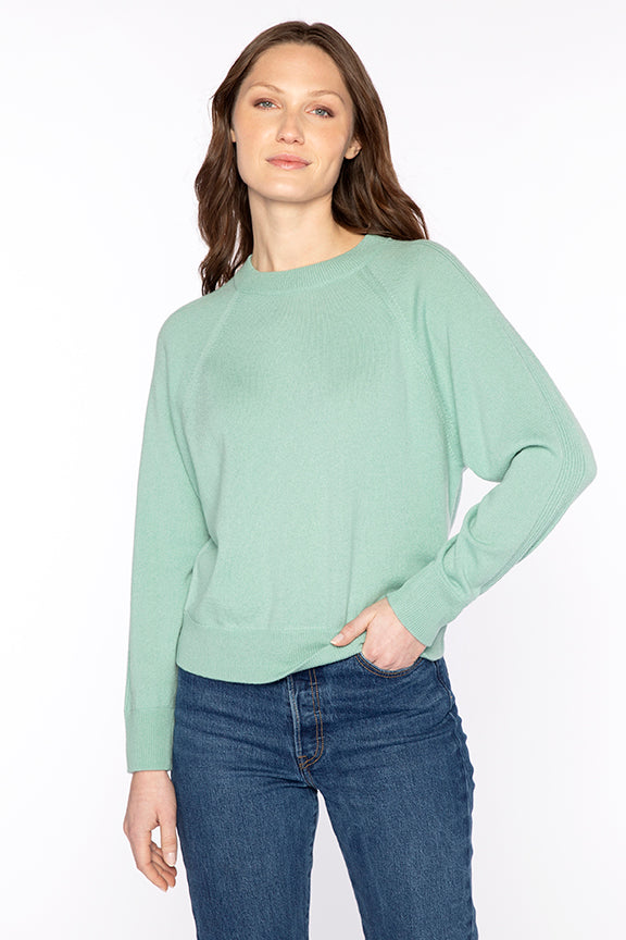 Kinross Rib Trim Sweatshirt available at Barbara Katz