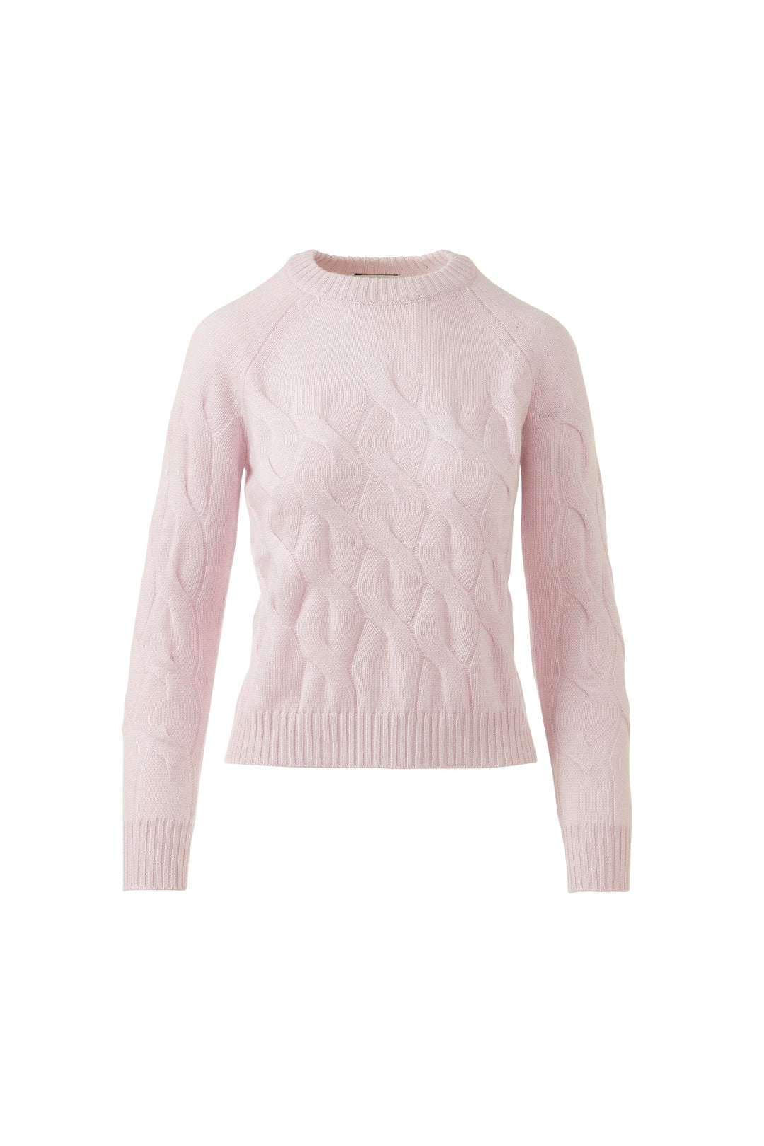 Kinross Cashmere Wandering Cable Crew available at Barbara Katz