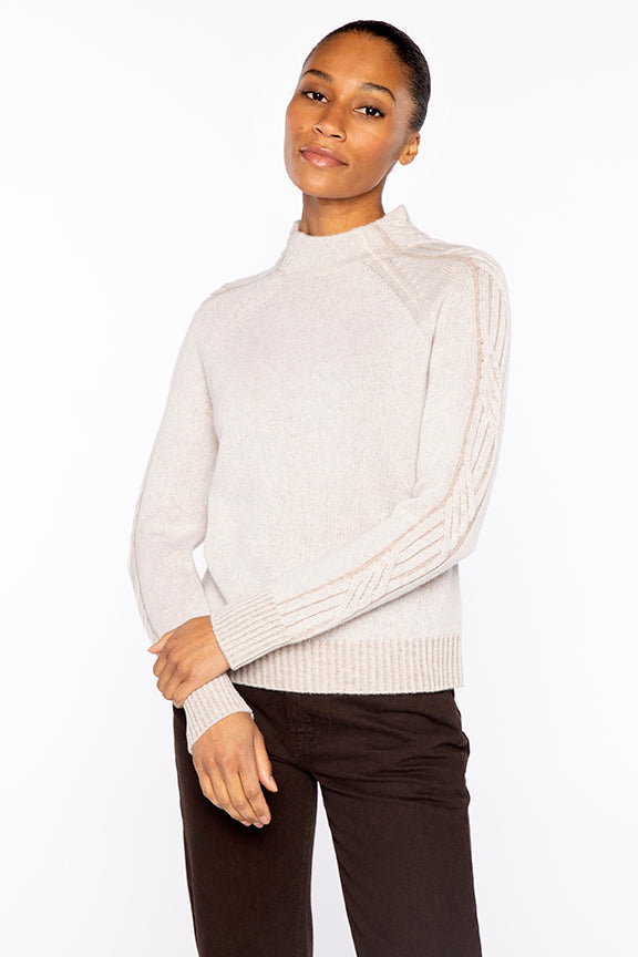 Kinross Plaited Cable Sleeve Funnel available at Barbara Katz