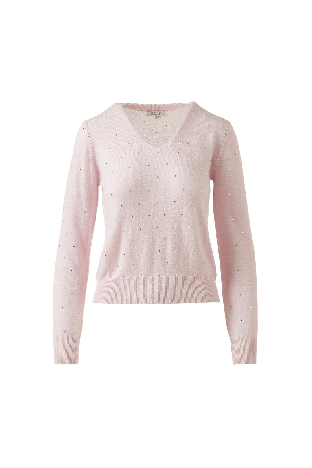 Kinross Crystal Vee Sweater available at Barbara Katz