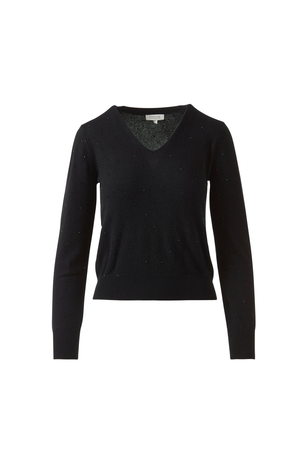 Kinross Crystal Vee Sweater available at Barbara Katz