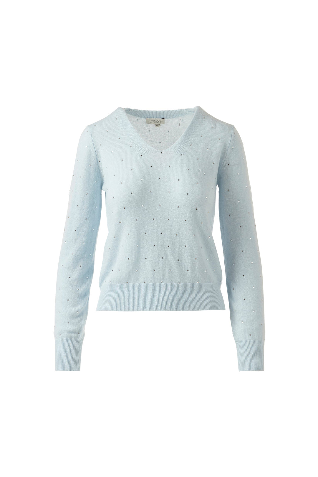 Kinross Crystal Vee Sweater available at Barbara Katz