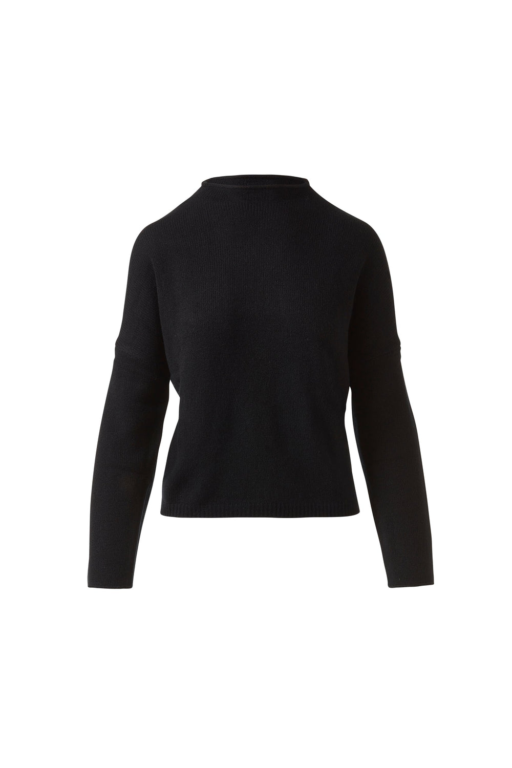 Kinross Cashmere Slouchy Roll Trim Pullover available at Barbara Katz