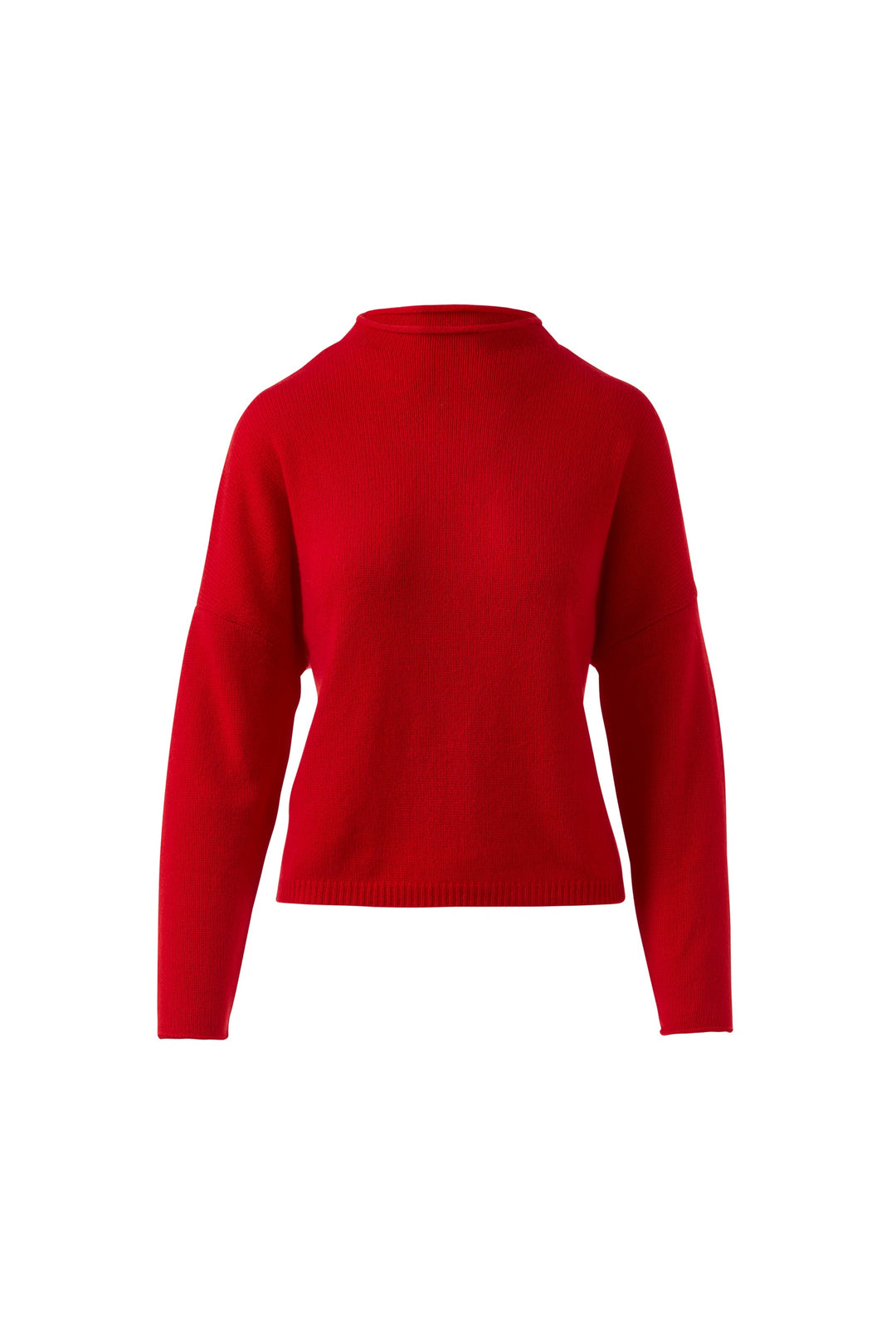 Kinross Cashmere Slouchy Roll Trim Pullover available at Barbara Katz
