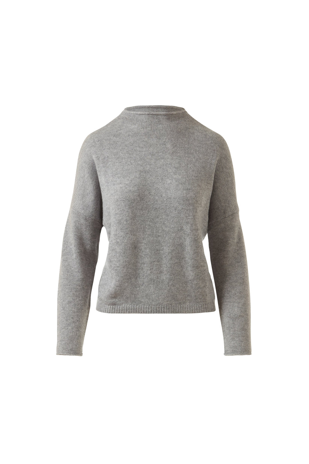 Kinross Cashmere Slouchy Roll Trim Pullover available at Barbara Katz