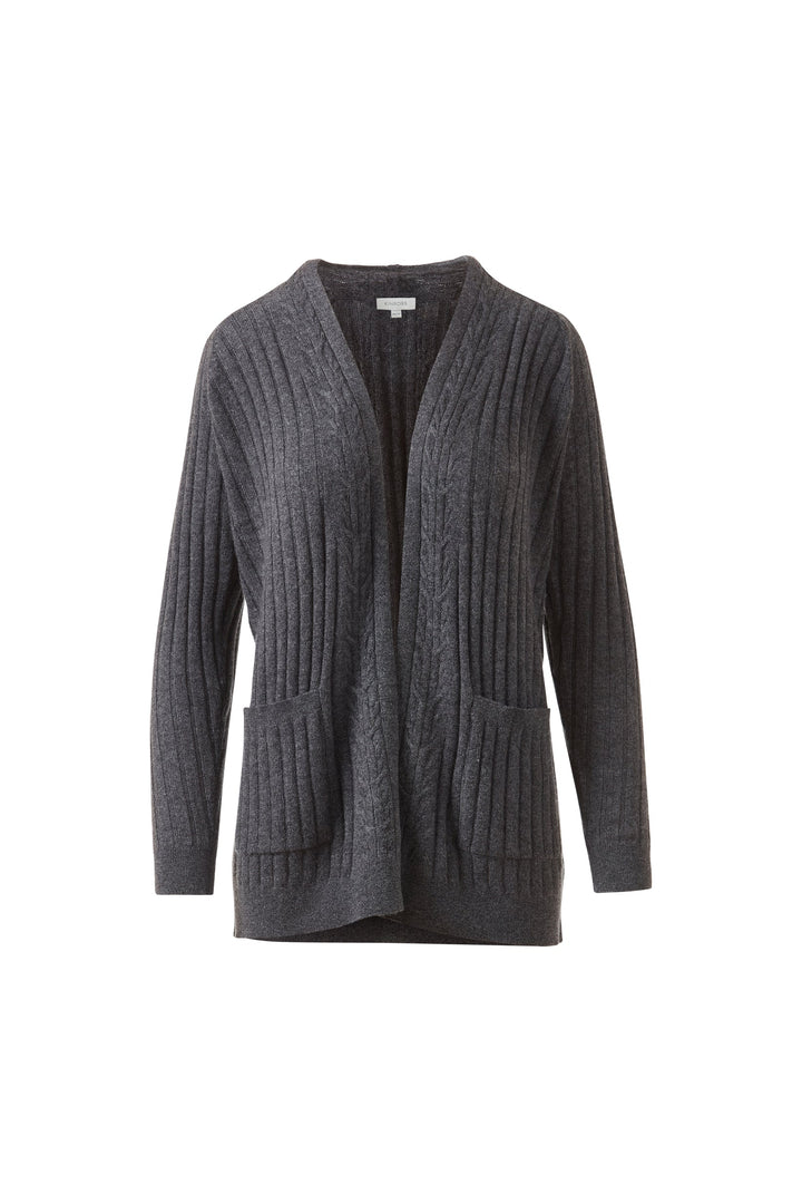 Kinross Easy Cable Detail Cardigan available at Barbara Katz