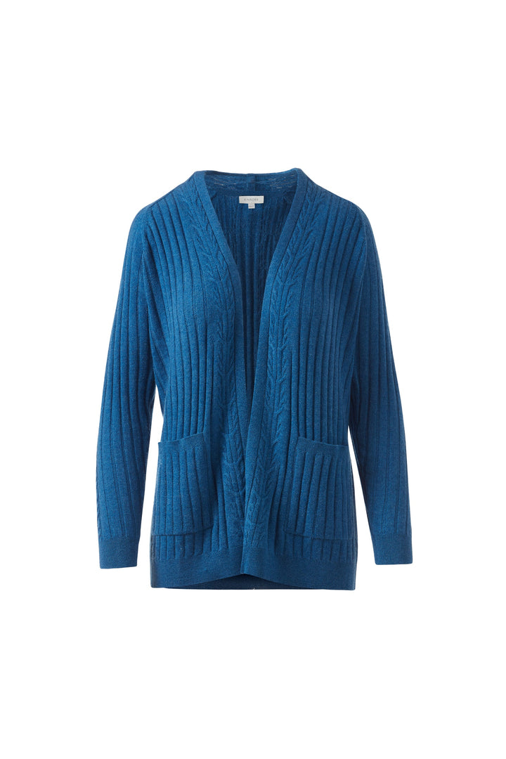 Kinross Easy Cable Detail Cardigan available at Barbara Katz