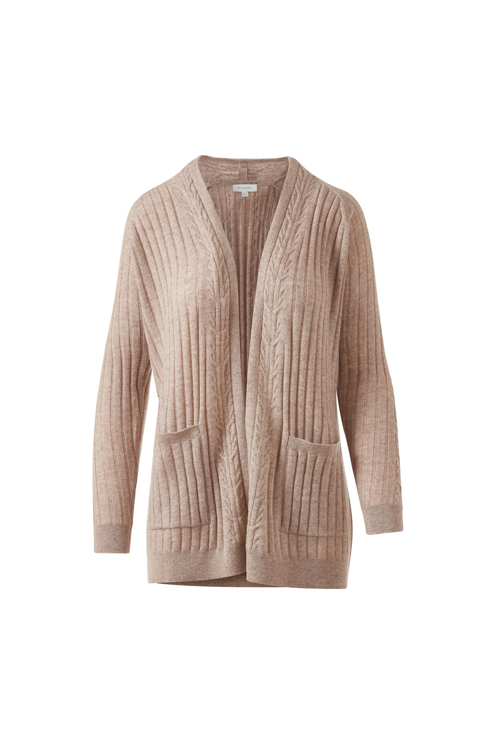 Kinross Easy Cable Detail Cardigan available at Barbara Katz