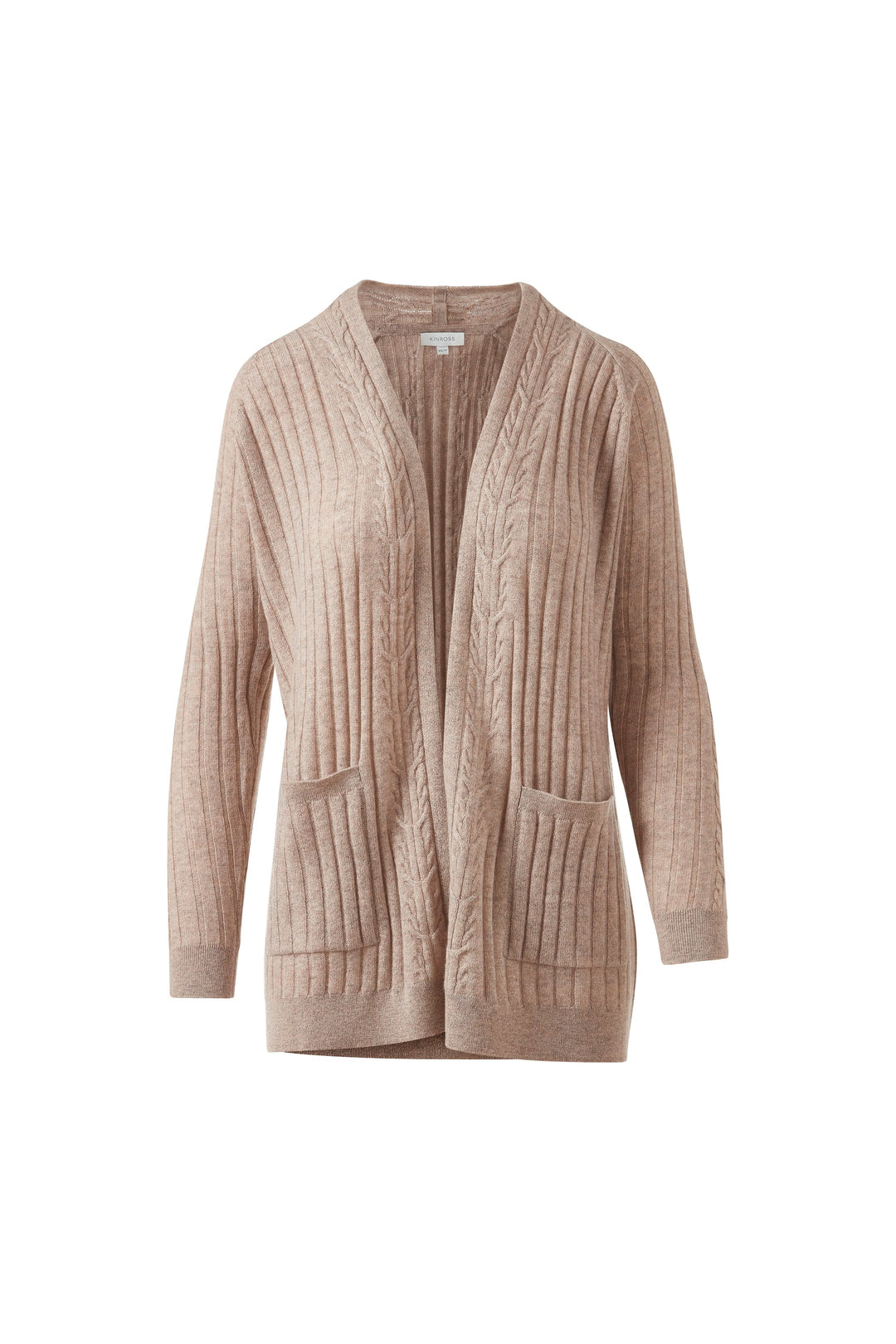 Kinross Easy Cable Detail Cardigan available at Barbara Katz