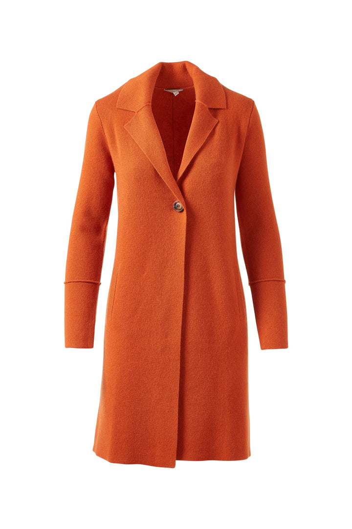 Kinross Long Notch Collar Cardigan available at Barbara Katz