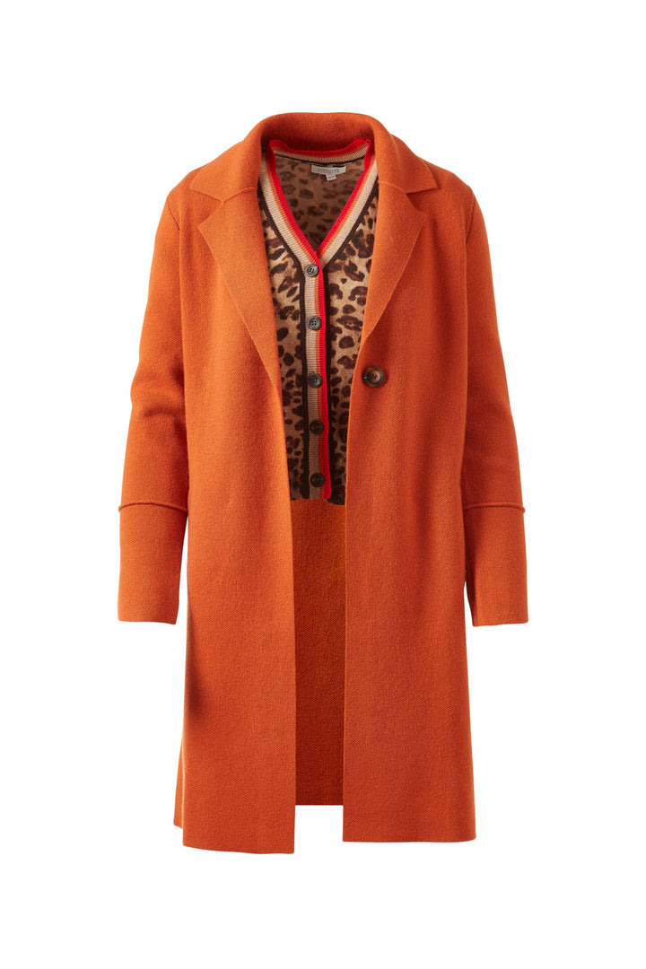 Kinross Long Notch Collar Cardigan available at Barbara Katz