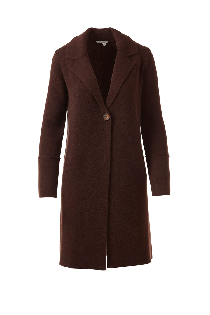 Kinross Long Notch Collar Cardigan available at Barbara Katz