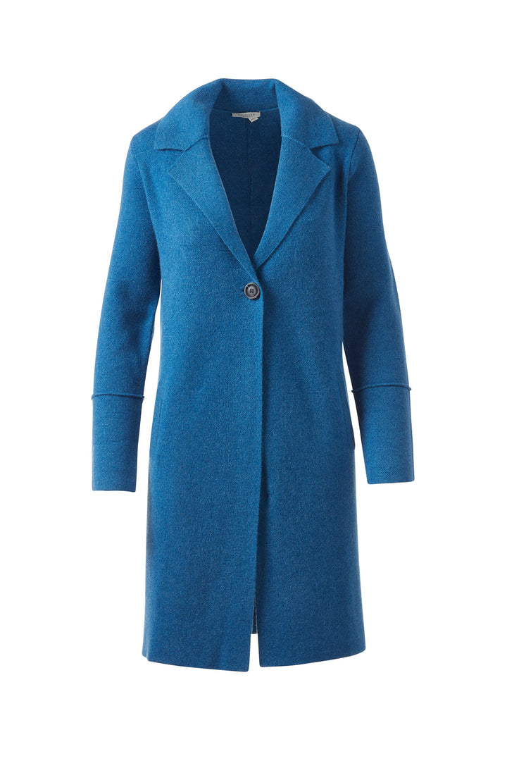 Kinross Long Notch Collar Cardigan available at Barbara Katz