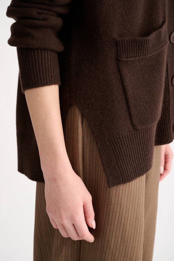 Kinross Easy Vee Cardigan available at Barbara Katz
