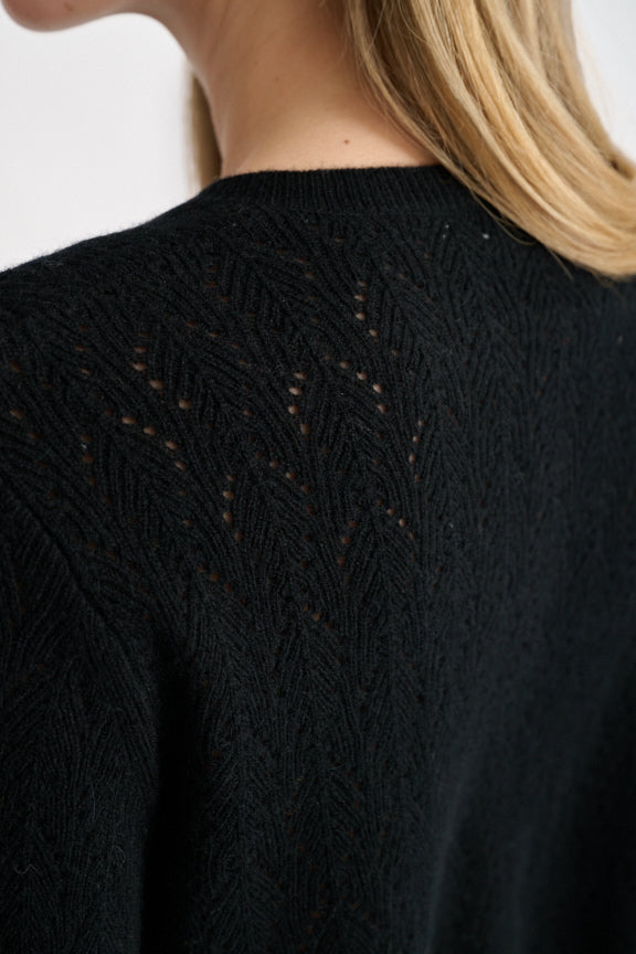 Kinross Pointelle Cardigan available at Barbara Katz