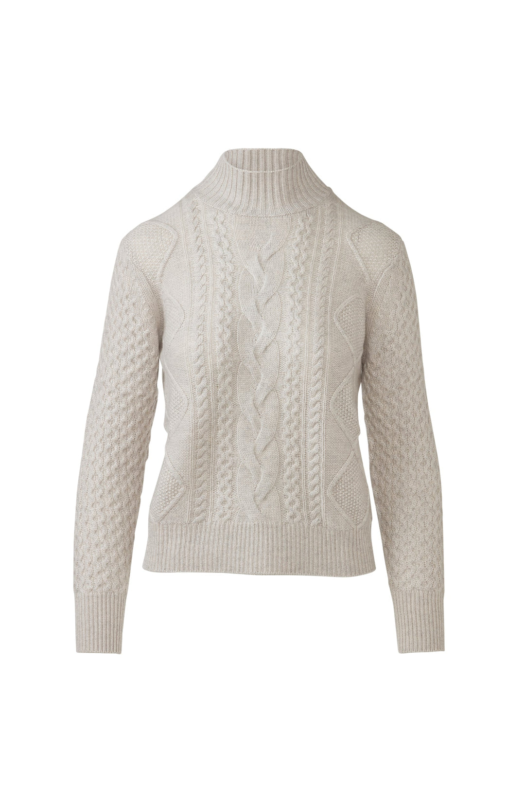 Kinross Mixed Cable Mock Sweater available at Barbara Katz