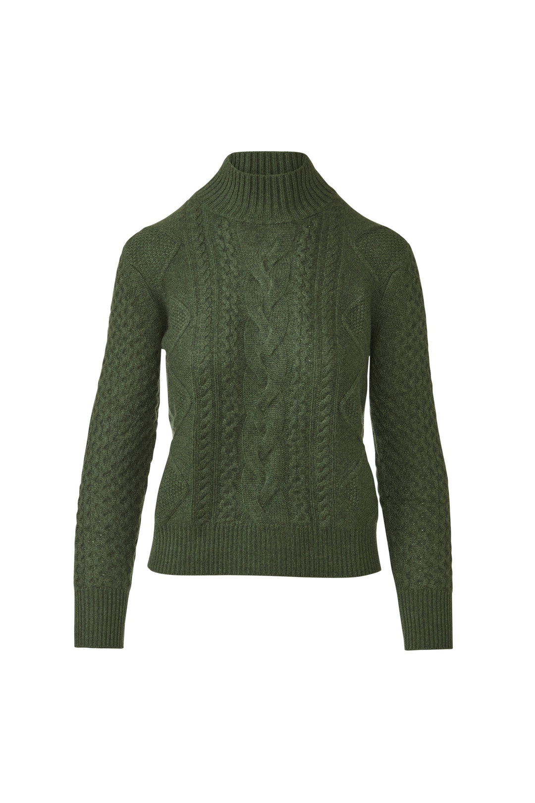 Kinross Mixed Cable Mock Sweater available at Barbara Katz