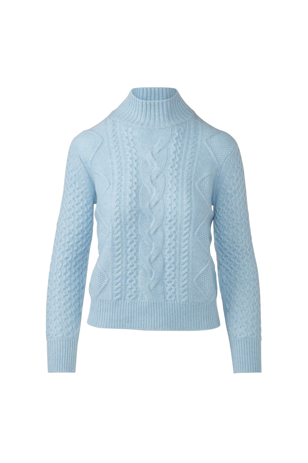 Kinross Mixed Cable Mock Sweater available at Barbara Katz