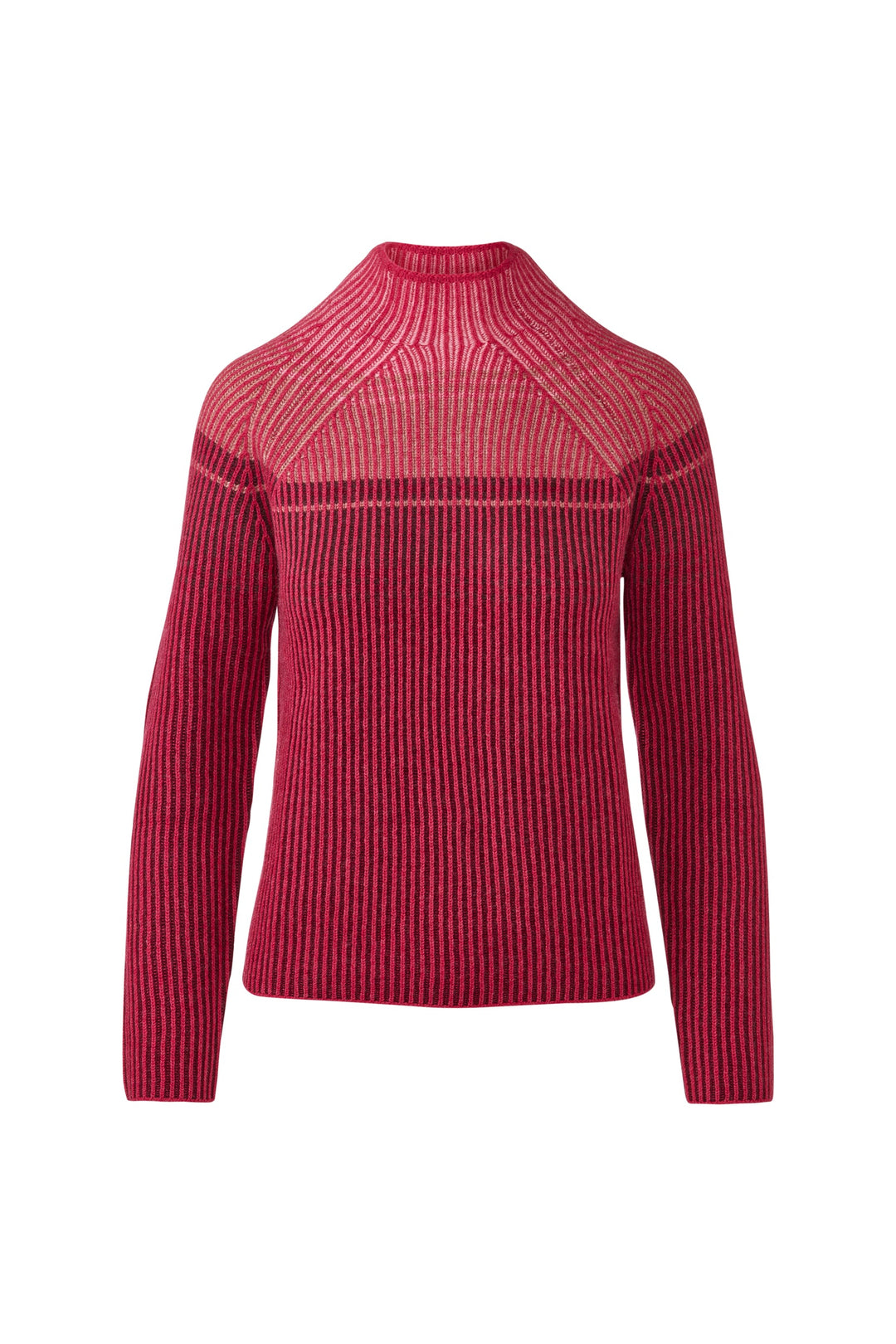 Kinross Plaited Rib Colorblock Funnel available at Barbara Katz