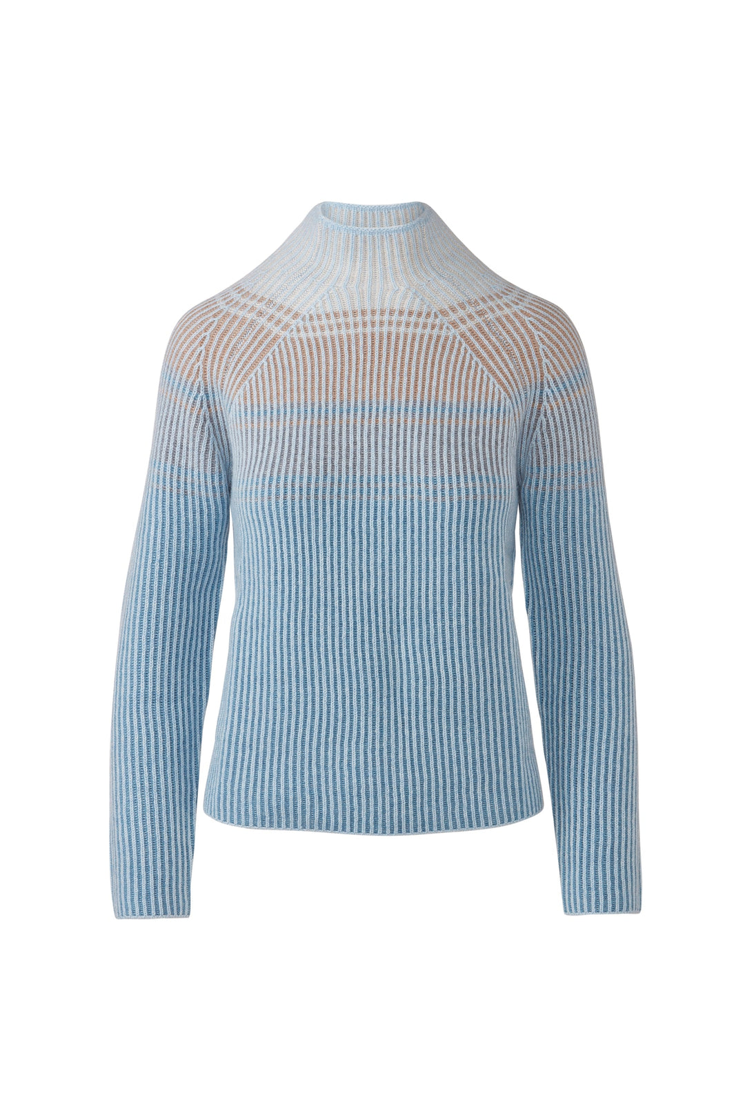 Kinross Plaited Rib Colorblock Funnel available at Barbara Katz