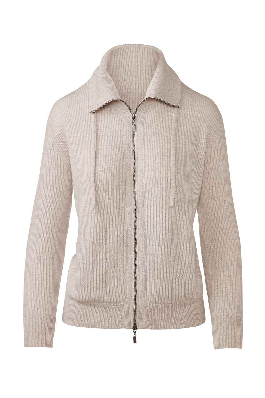 Kinross Rib Zip Mock Cardigan available at Barbara Katz