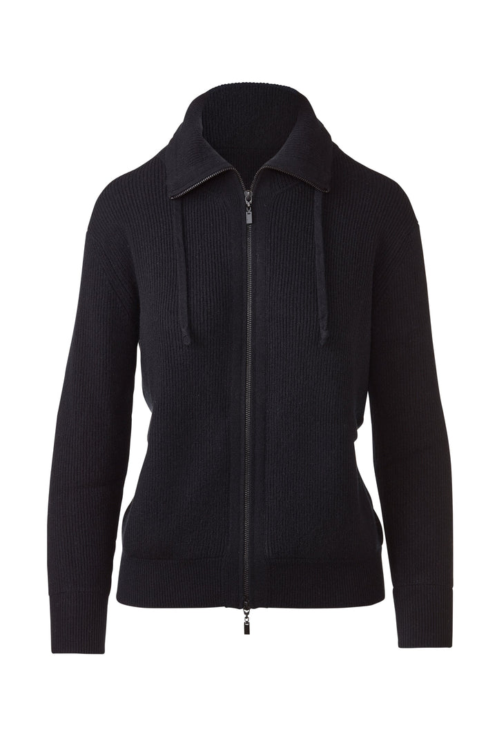 Kinross Rib Zip Mock Cardigan available at Barbara Katz