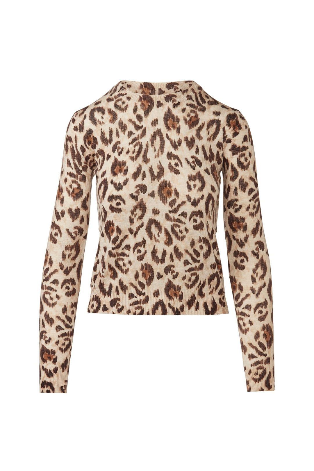 Kinross Animal Print Crew Sweater available at Barbara Katz