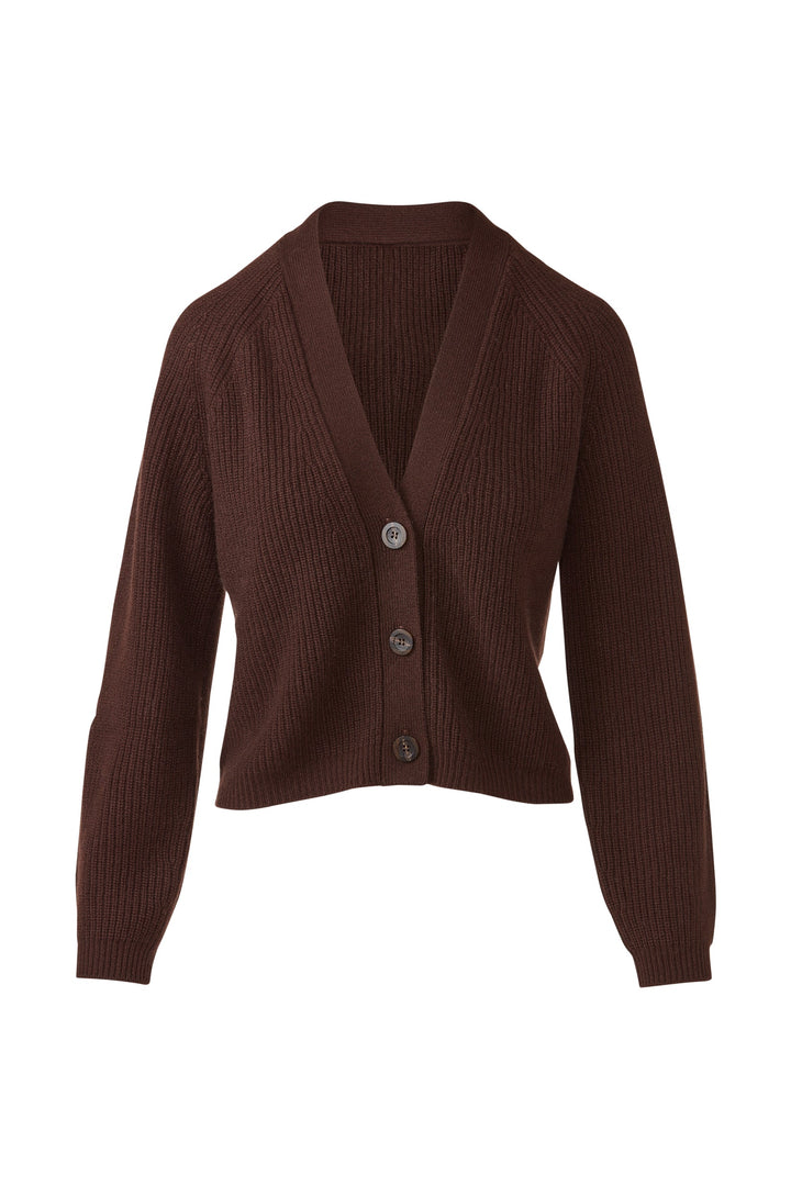 Kinross Rib Vee Cardigan available at Barbara Katz