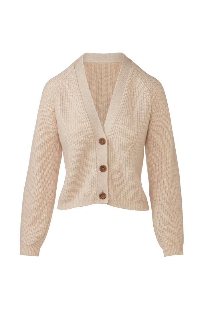 Kinross Rib Vee Cardigan available at Barbara Katz
