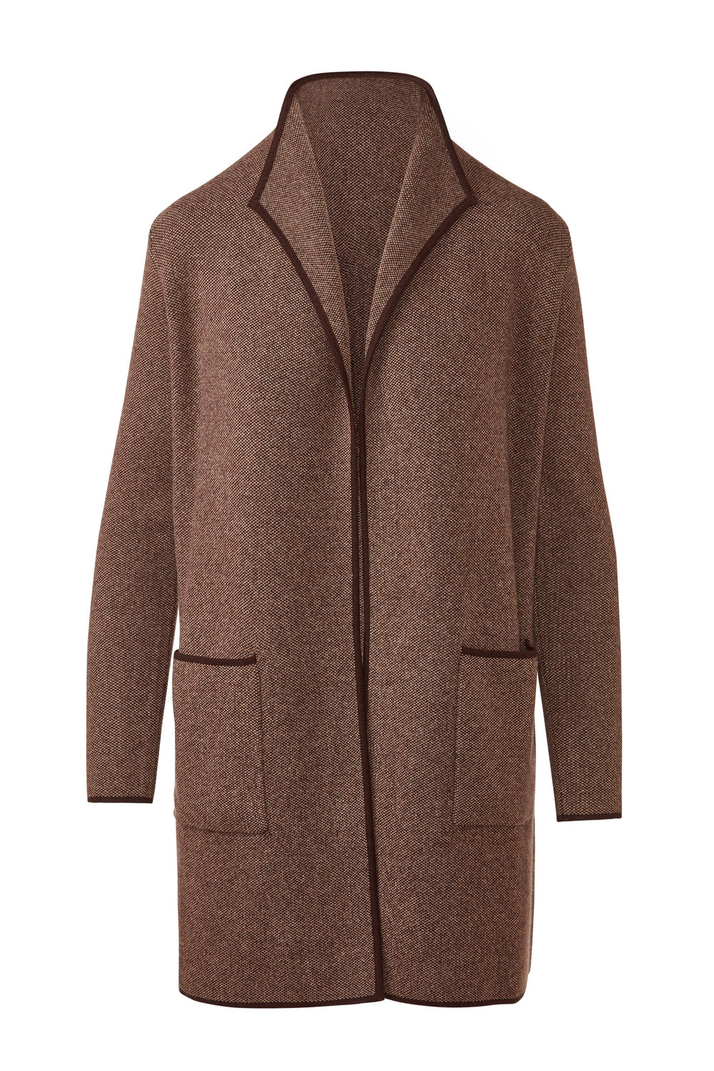 Kinross Doubleknit Tweed Easy Cardigan available at Barbara Katz