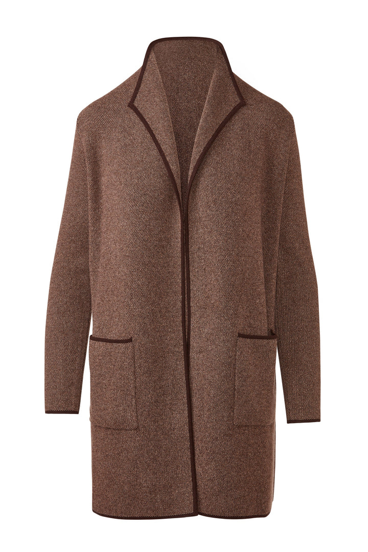 Kinross Doubleknit Tweed Easy Cardigan available at Barbara Katz