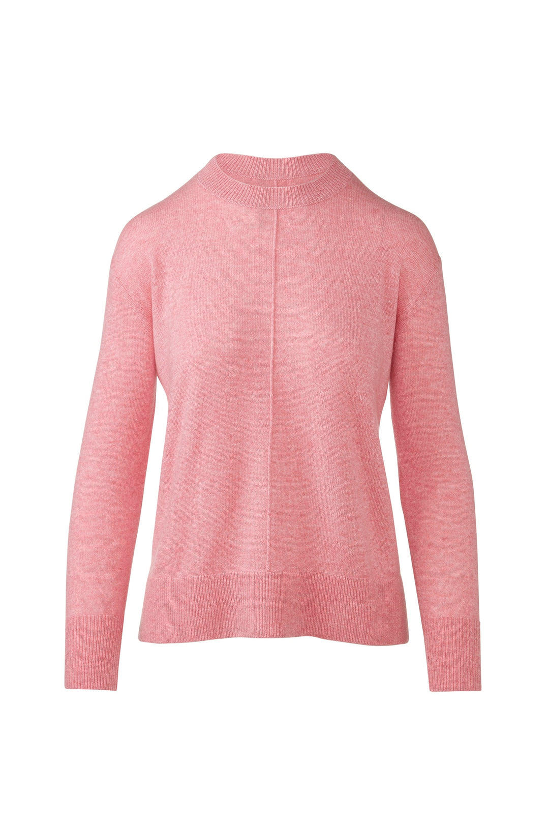 Kinross Hi Low Seamed Crew Sweater available at Barbara Katz