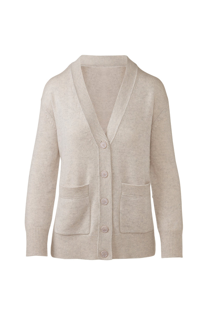 Kinross Easy Vee Cardigan available at Barbara Katz