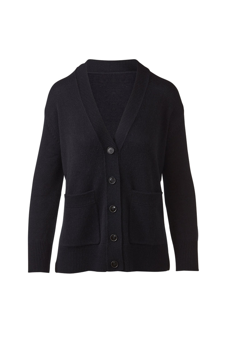 Kinross Easy Vee Cardigan available at Barbara Katz
