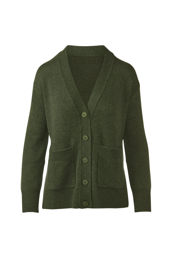 Kinross Easy Vee Cardigan available at Barbara Katz