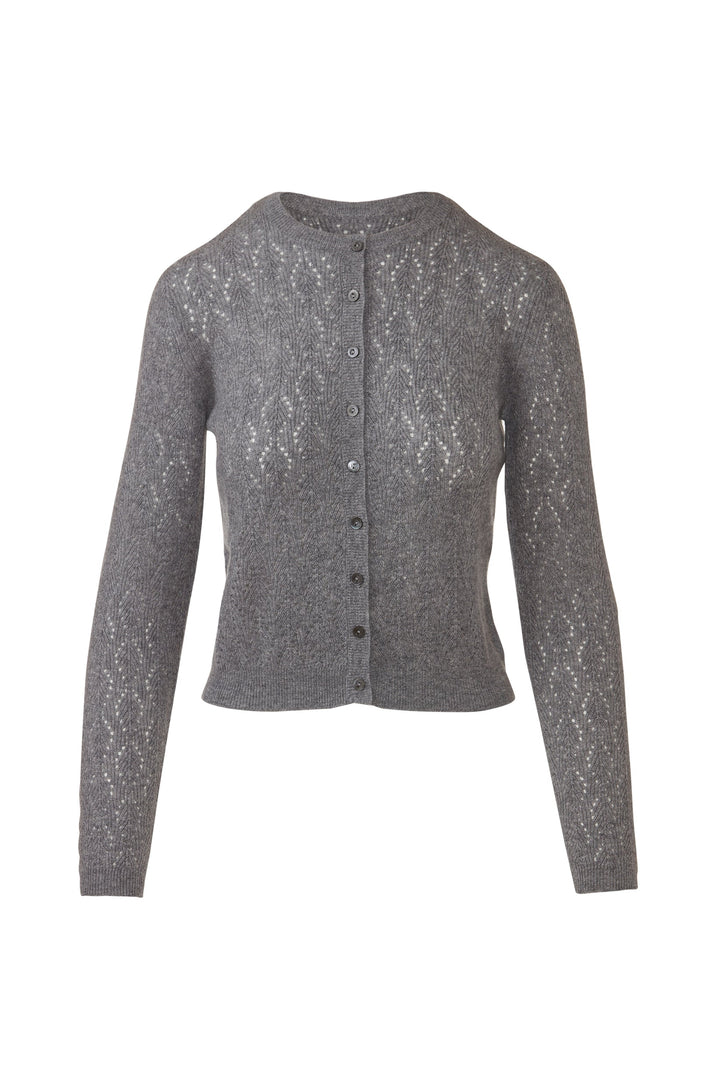 Kinross Pointelle Cardigan available at Barbara Katz