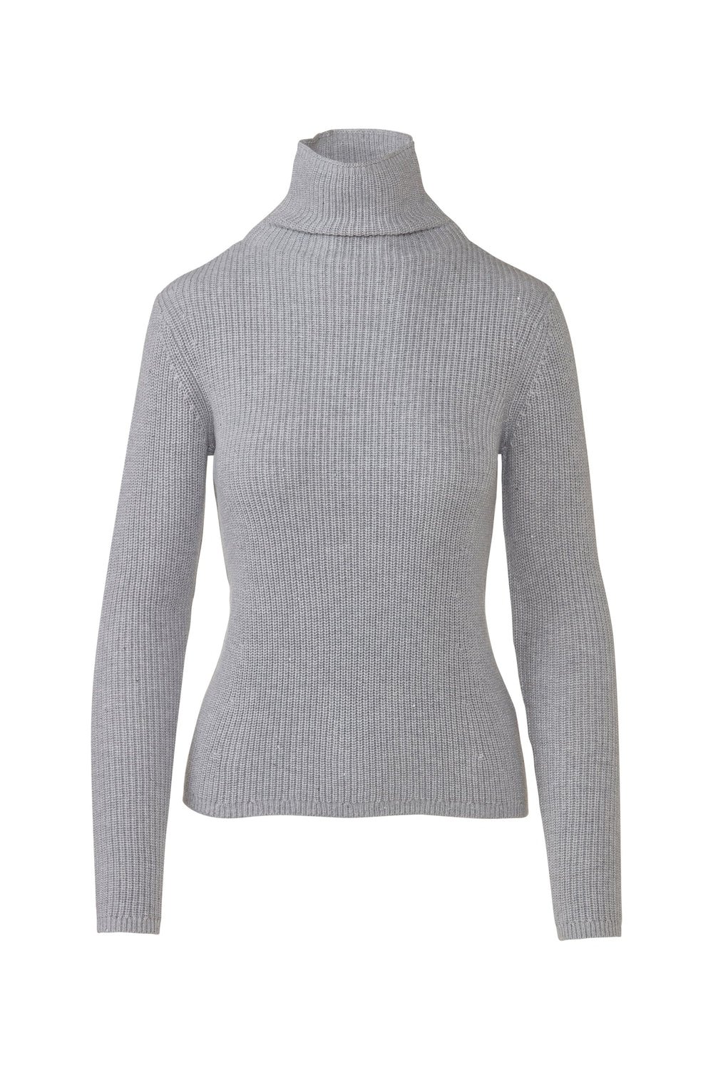 Kinross Sequin Rib Funnel Sweater available at Barbara Katz